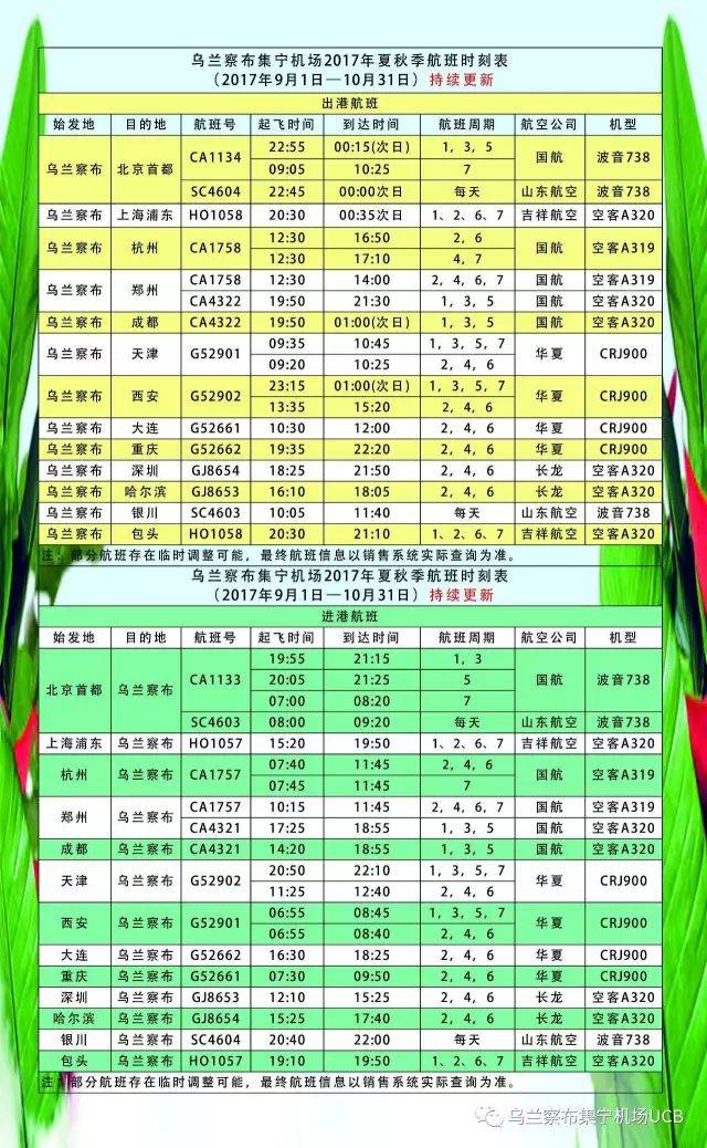 烏蘭察布航班最新時間，草原與世界的橋梁，飛翔的翅膀啟程時刻